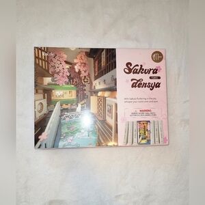 Rolife Sakura Densya Book Nook 3D Wooden Puzzle Kit TGB01